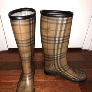 Burberry Nova Check Rain Boots